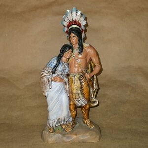 Native American Figurine with Headdress